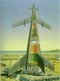 click on picture for full size model drawing of Orbit Ferry by Jon Rogers